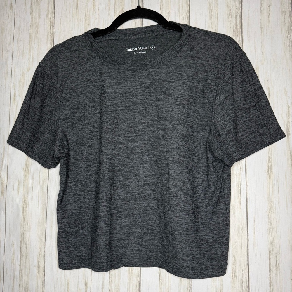 Outdoor Voices Gray Crop Top Small
